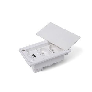 CAIXA EMBUTIR 3 BLOCOS BRANCA (TOMADAS NÃO INCLUSAS)