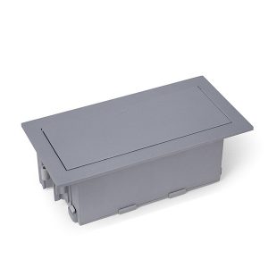 CAIXA FACILITY ABS 6 BLOCOS CINZA (TOMADAS NÃO INCLUSAS)