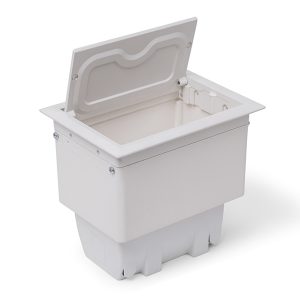 CAIXA OPENBOX ALUMINIO BRANCA 4 BLOCOS (TOMADAS NÃO INCLUSAS)