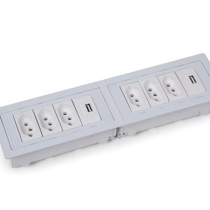 REGUA FACILITY 8 BLOCOS BRANCA (TOMADAS NÃO INCLUSAS)