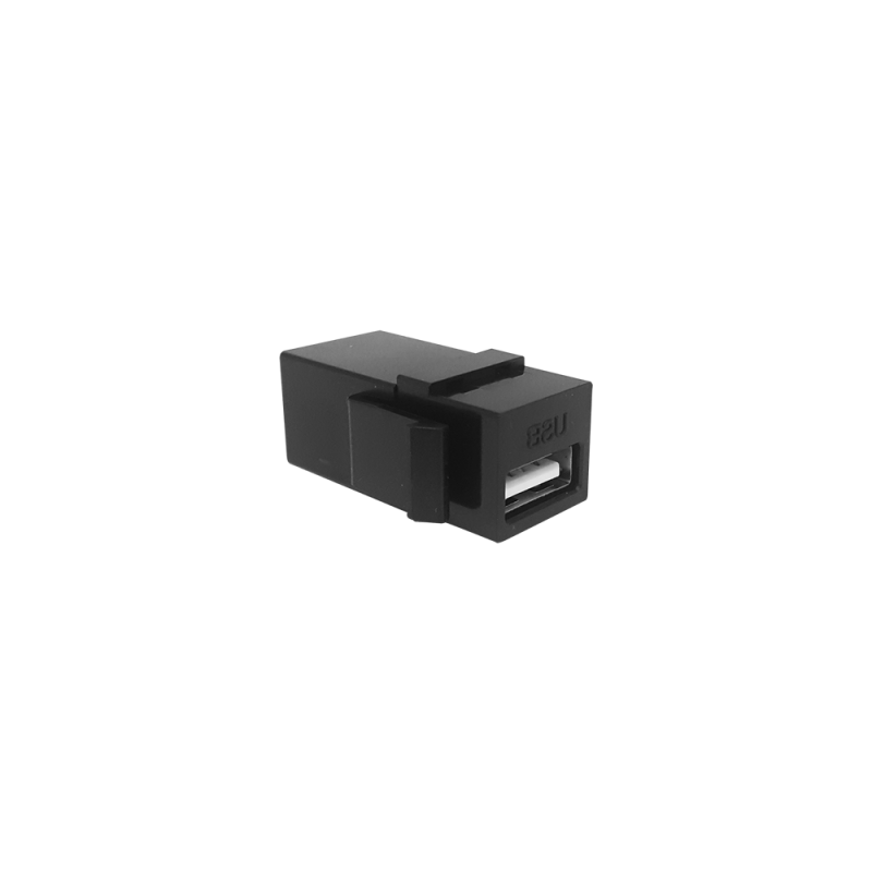 CONECTOR USB PRETO (EMENDA)